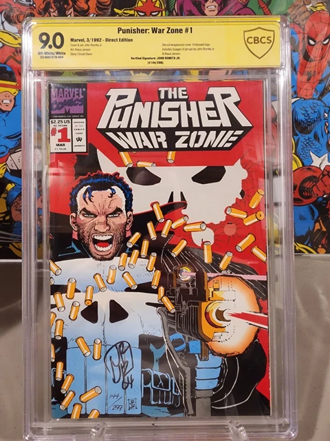 Punisher War Zone #1 CBCS 9.0 Verified Sig By John Romita Jr Punisher War Zone #1 CBCS 9.0 Verified Sig By John Romita Jr