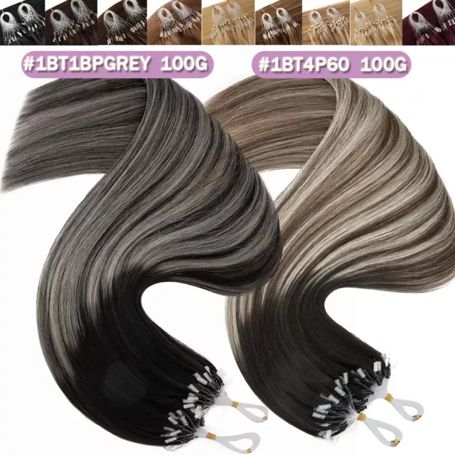 EXTENSIONS FROID EASYLOOP CHEVEUX NATURELS MICRO LOOPS REMY HUMAIN 60CM 0.5-1 gr