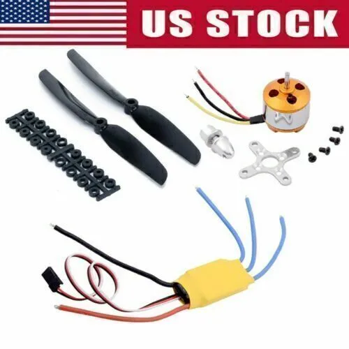 2212 2200KV Brushless Motor 30A ESC Mount Parts for RC helicopter Airplane US