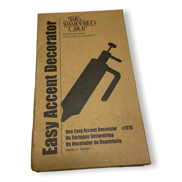 Decorador de acento fácil The Pampered Chef NUEVO EN CAJA 1775 completo en caja