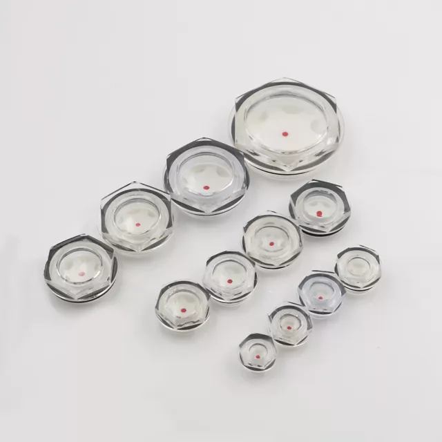 16mm-60mm dia male thread air compressor oil level liquid sight glass D NkJCA^ob