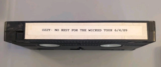 OZZY OSBOURNE NO Rest For The Wicked Tour 6 4 89 VHS Live Concert Video ozzy-osbourne-no-rest-for-the-wicked-tour-6-4-89-vhs-live-concert-video