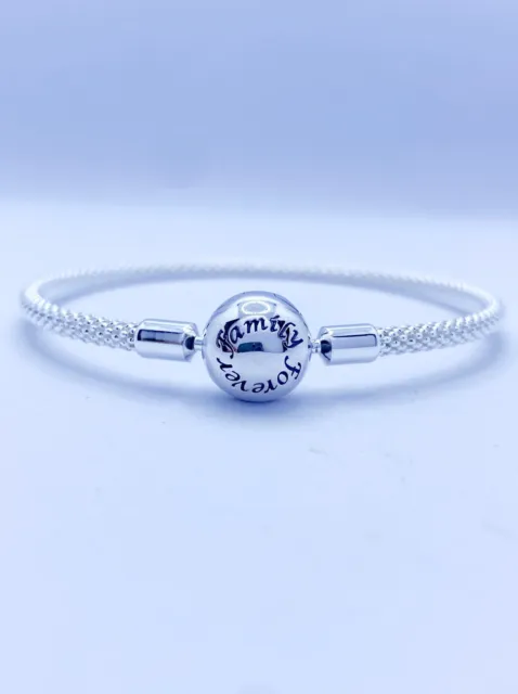 💖 Family Forever Charm Bracelet Love 17cm - 21cm Genuine 925 Sterling Silver 💖