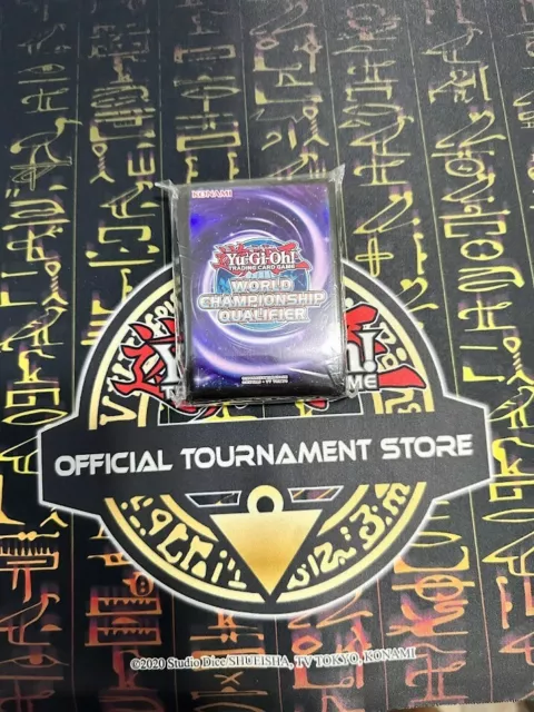 Yugioh Card Protector 100 Sleeves WORLD CHAMPIONSHIP QUALIFIER 2018 WCQ NEW