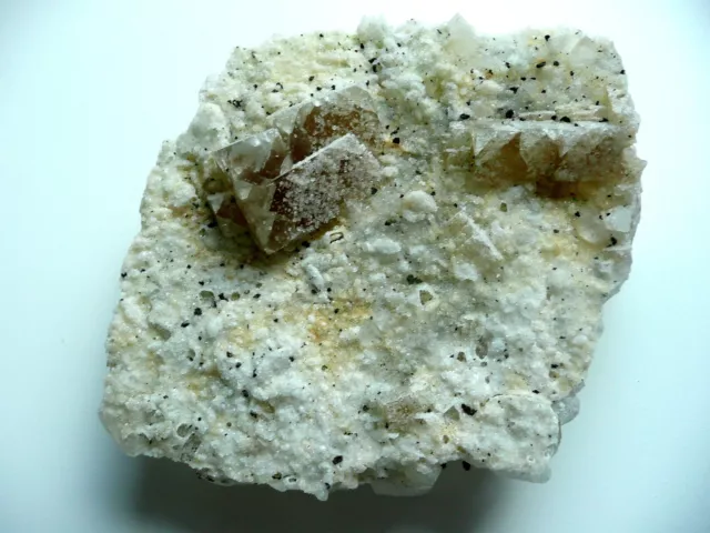 Großstufe Fluorit xx, Quarz xx, Pyrit xx, El Hammam, Mittlerer Atlas, Marokko