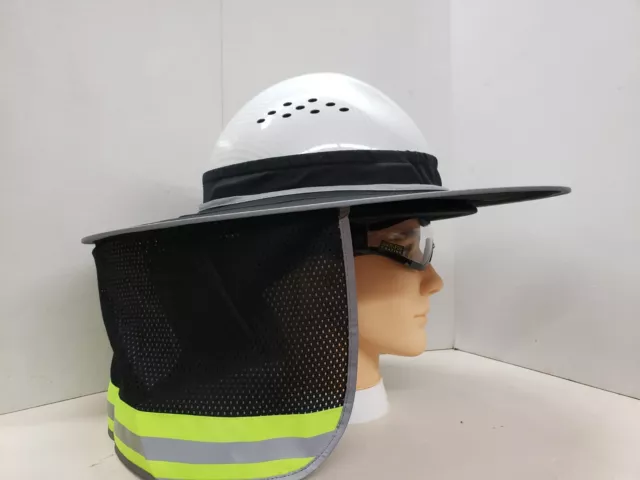 Fx Safety Black Hard Hat Visor / Black Helmet Sun Shade/Neck Shade