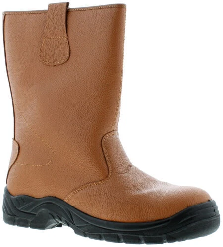Tradesafe Sécurité Hommes Bottes Gréeurs à Enfiler Fauve UK Taille