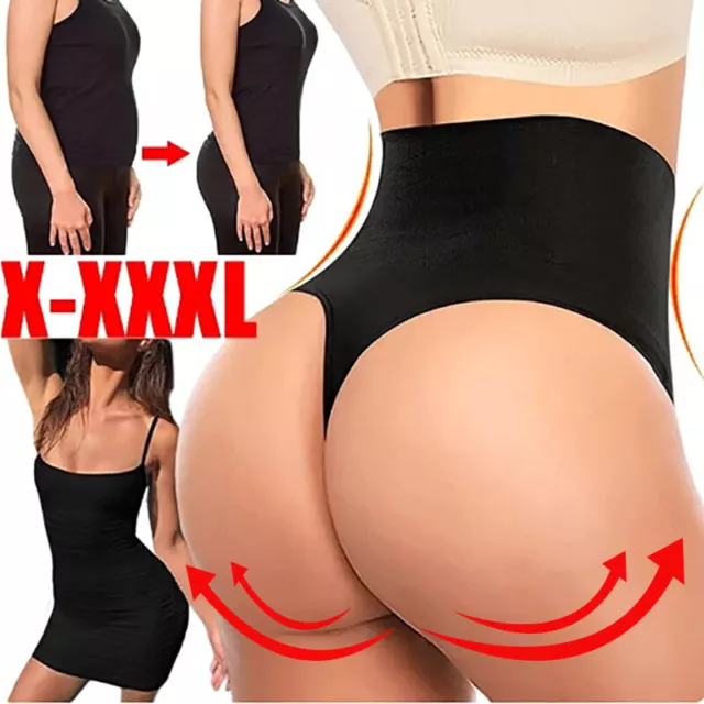 High-Waist Body Easy Shaper Tummy Control Thong Pants Shapewear Slim  Underwear