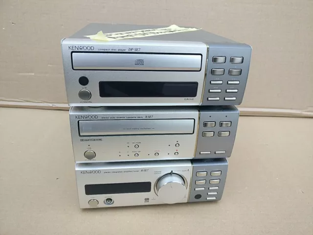 Kenwood Amplifier/Tuner R-SE7 Cassette Deck X-SE7  CD Player DP-SE7 Vintage # 31