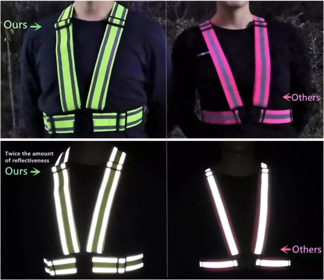 HIGH VISIBILITY REFLECTIVE Safety Vest, Lightweight,Adjustable ...