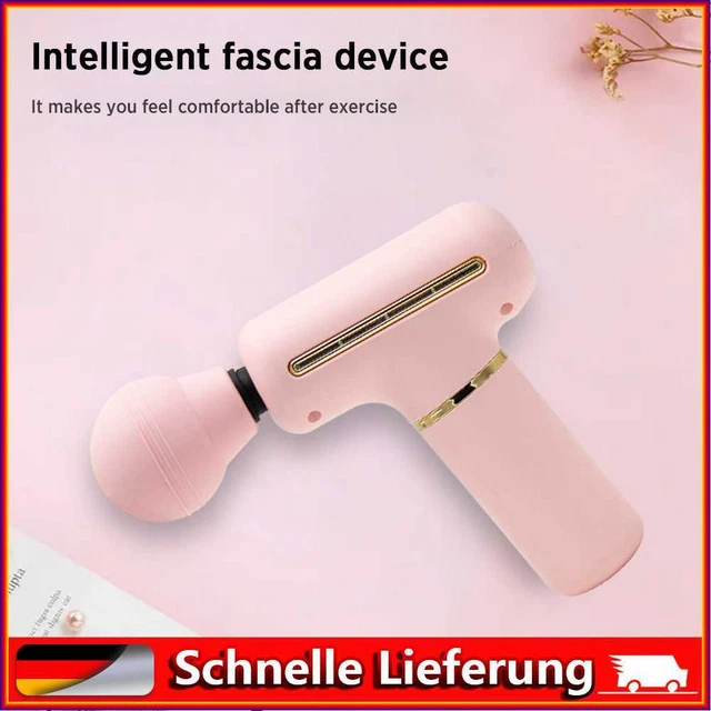 Mini masajeador corporal, pistola de masaje ajustable para el cuerpo (rosa)