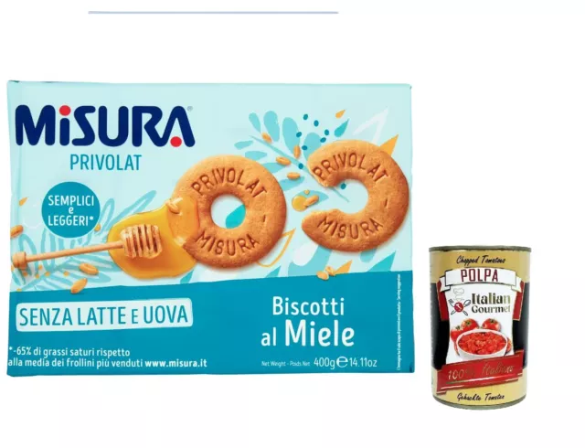 Galletas de miel Misura Privolat al miele sin leche huevos 12x400g NUEVO MHD 01/06/2024