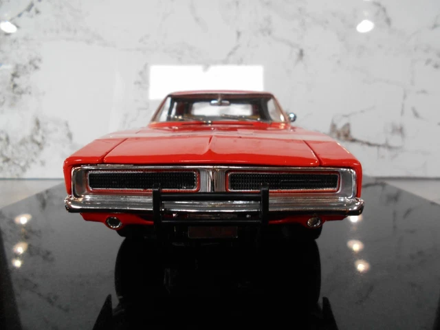 AUTOWORLD 1/18 GENERAL Lee Dukes Of Hazzard 1969 Caricabatterie Dodge - Foto 7