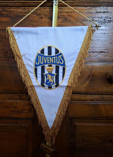 Fanion De Match Fiorentina Vs Juventus - Série A - Gagliardetto - Fabriqué En Italie