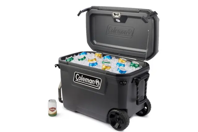 Coleman Convoy 65 QT Wheeled 65L Cool Box with Wheels Holds Ice for up to 5 Days