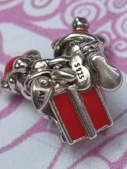 Original Silber Pandora Disney Mickey und Minnie Maus Geschenk Charm 799194C01 3