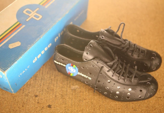 CHAUSSURES CYCLISME VINTAGE DETTO PIETRO noir p40 EUR 80,00 - FR