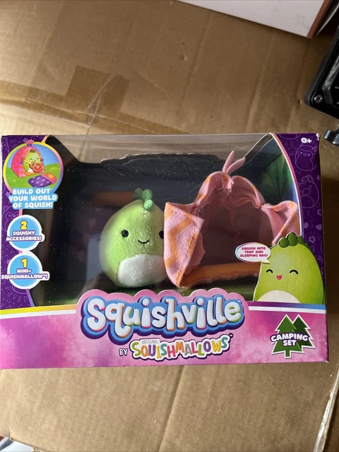 Squishville by Squishmallows Camping Set Mini Squishmallow with 2 Accessories