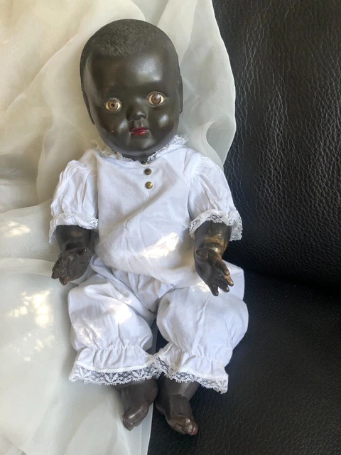 baigneur celluloïd ancien PetitCollin France 45cm TBE