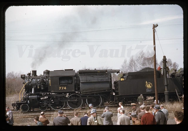 Original Slide Cnj 774 Jersey Central Kodachrome 1950'S