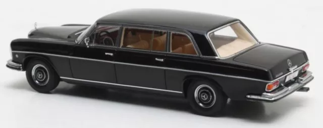 Mercedes W109 300SEL longue Vatikan 1967 noir véhicule miniature Matrix 1:43 3