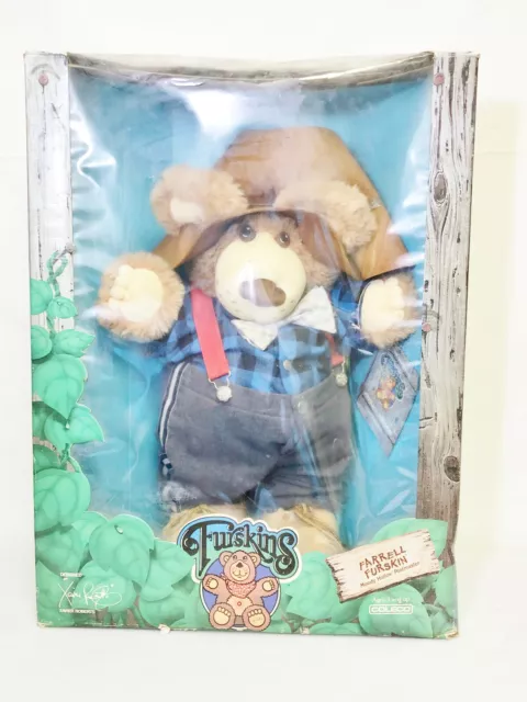 Vintage 1986 Farrell Furskin Teddy Bear - 22"  - Coleco - In Original Box