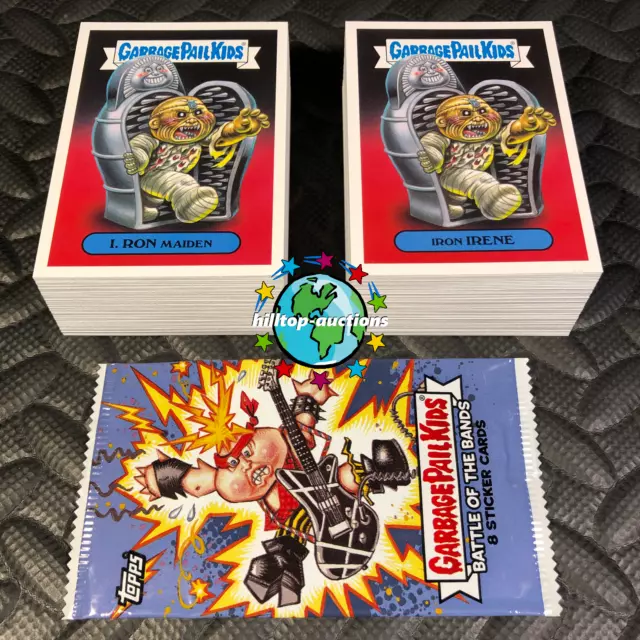 2017 Garbage Pail Kids Battle Of The Bands 180-Card Complete Base Set +Wrapper!