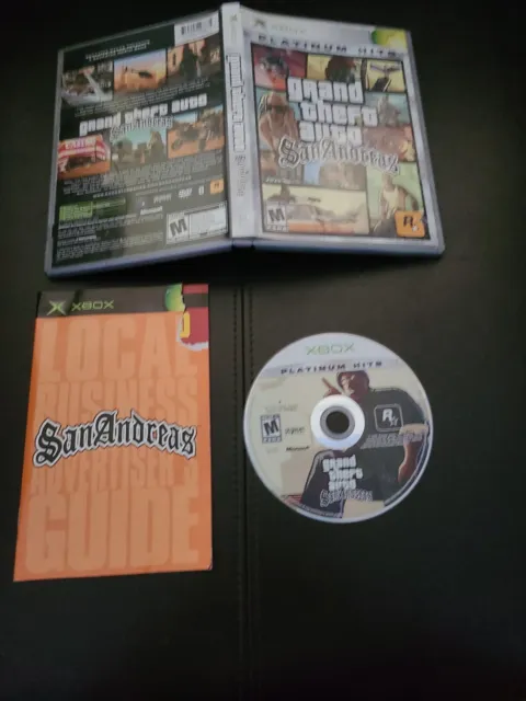 Grand Theft Auto: San Andreas "M" Version (Microsoft Xbox, 2005) cib