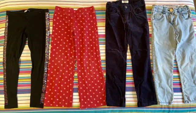 Leggings jeans 4x pantaloni per bambina taglia età 6-7 anni corde OshKosh Gymboree