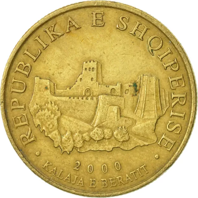 [#468723] Münze, Albania, 10 Lekë, 2000, Rome, SS, Aluminum-Bronze, KM:77