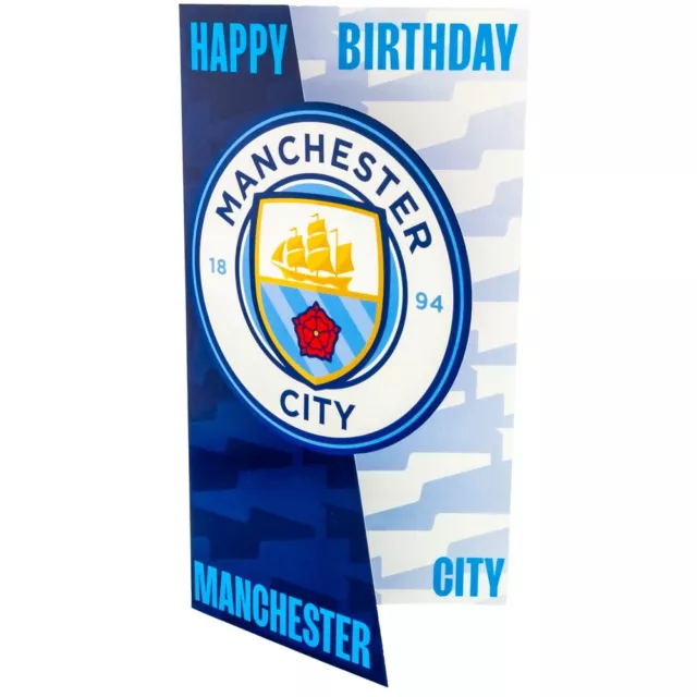 Official Manchester City FC Crest Birthday Card brand new