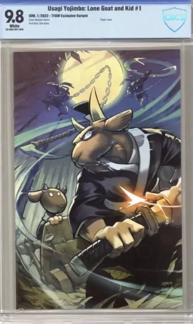 Usagi Yojimbo Lone Goat and Kid # 1 1st Appearances 1TFAW CBCS 9.8 2022 Like CGC