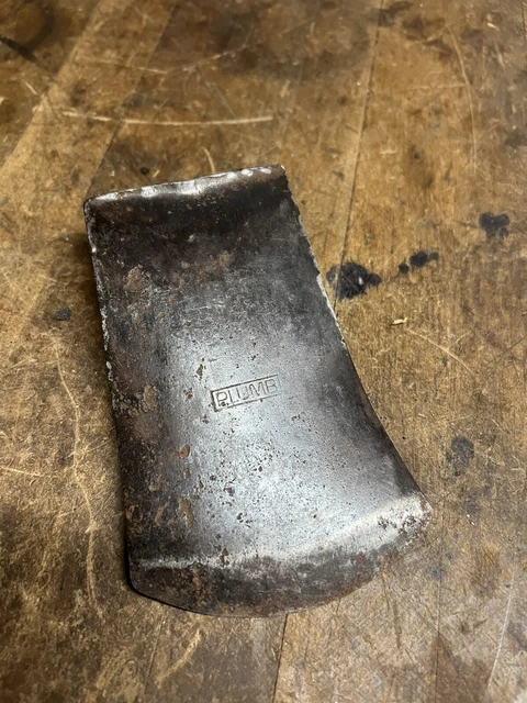 Tête De Hache Vintage Demi-lune En Fer Forgé à La Main - Ancienne, Rustique, Origine Inde
