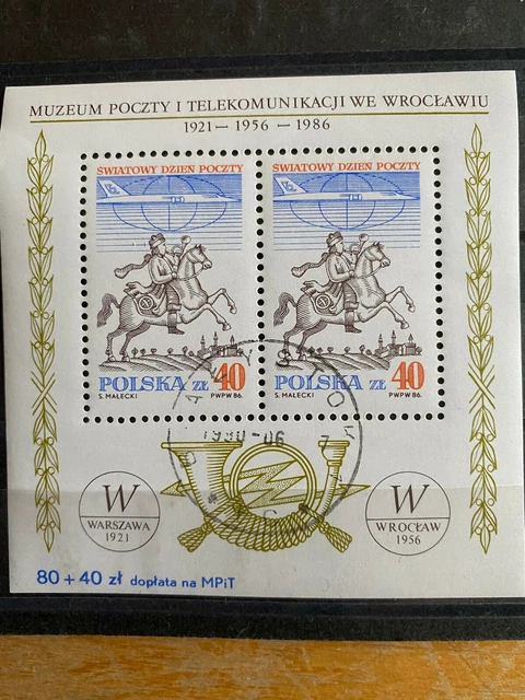 Briefmarken Polen Polska 1986 Mi-Nr. Block 101 gestempelt