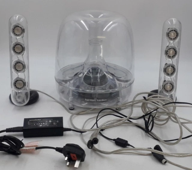 HARMON KARDON SOUNDSTICKS III Speakers/Subwoofer Multimedia Set Clear £ ...