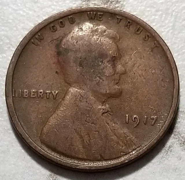 1917 P Philadelphia U.S. Lincoln Wheat Penny Free S&H BIN275