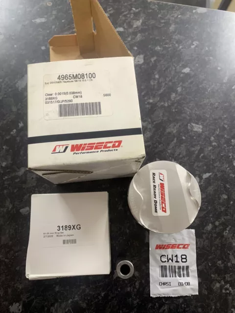 Wiseco Piston Assembly 4965M08100 Suzuki GSX1300R Hayabusa 2008-2014 13.5:1 CR