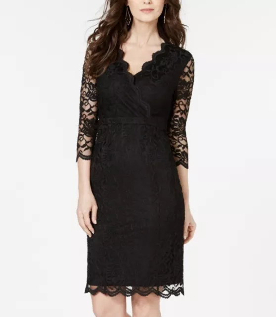 Thalia Sodi Lace Sheath Dress Black Size XXL Lined New Women’s Dress Nwt