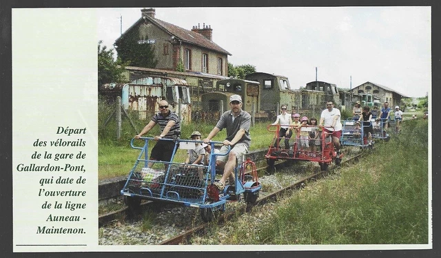 2014  --  Gare Gallardon Pont . Depart Des Velorails . 3V196