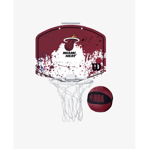 Wilson Nba Team Mini Hoop Miami Heat Mini Canestro Con Pallina