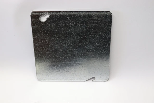 Steel City Square Flat Cover Steel with 1/2-In Knockout x 4-In 52-C-6