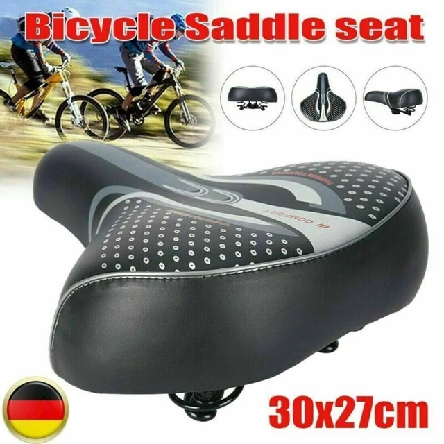Extra Breit Groß Fahrrad Gel Weich Pad Sattel-Sitz Fahrradsitz Sportlich Zubehör