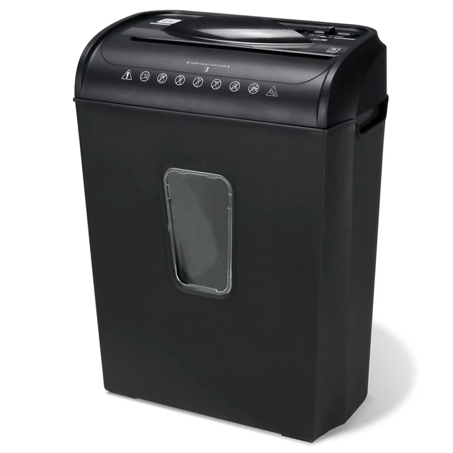 6-sheet Crosscut Paper/Credit Card Shredder