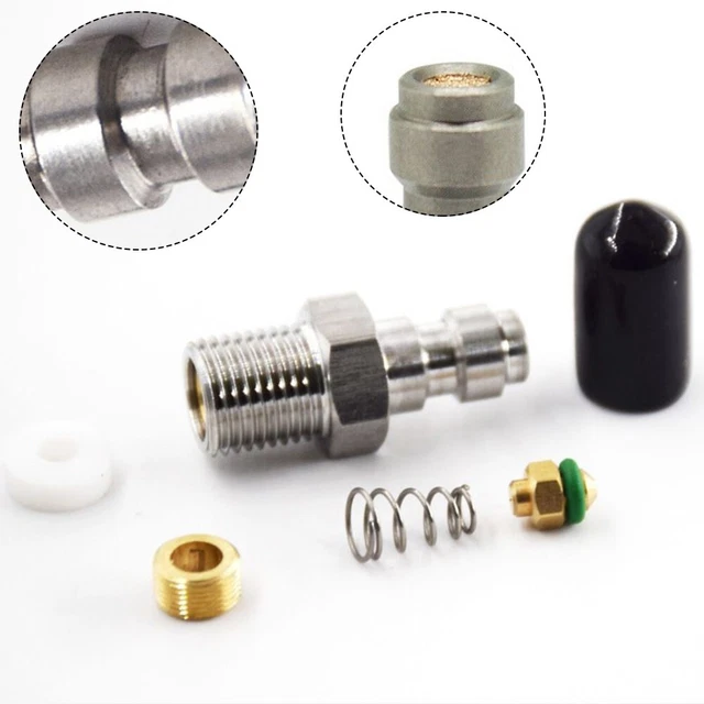 1PCS 8mm Stainless Steel Check Valve Male Connector Male Connector M10*1