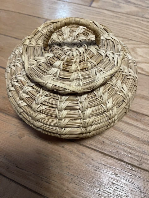 tohono o'odham basket Lidded Papago