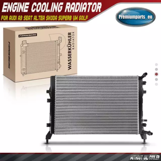 Engine Cooling Radiator for Audi A3 Seat Altea Skoda Superb VW Golf Passat Jetta