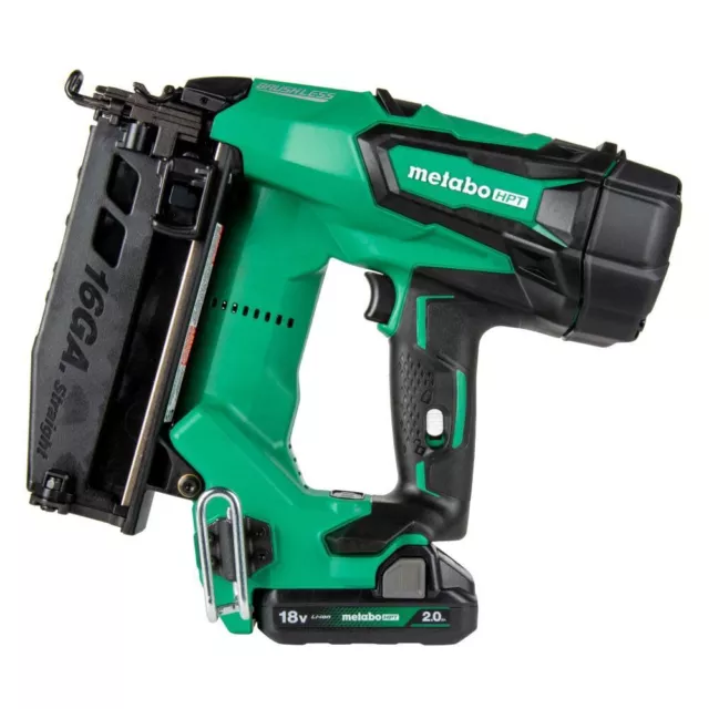 Metabo HPT 18V MultiVolt Straight Finish Nailer 16 Gauge 2Ah Kit