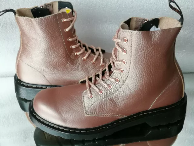 DR. MARTENS 1460 Pascal Y metallic 25901716 or rose bottes femmes