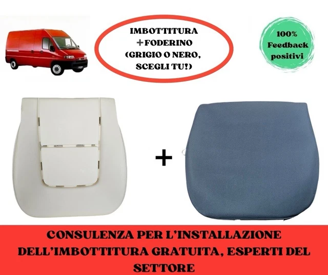 Imbottitura Seduta Anteriore Per Fiat Scudo/Ducato 1999-2003 - Schiuma Poliuretanica Alta Densità, Made In Italy
