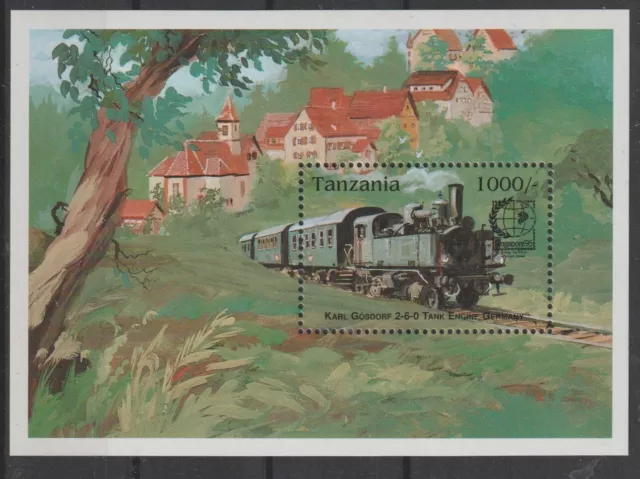 Tanzania 1996 Trains 1BF MNH MF121999